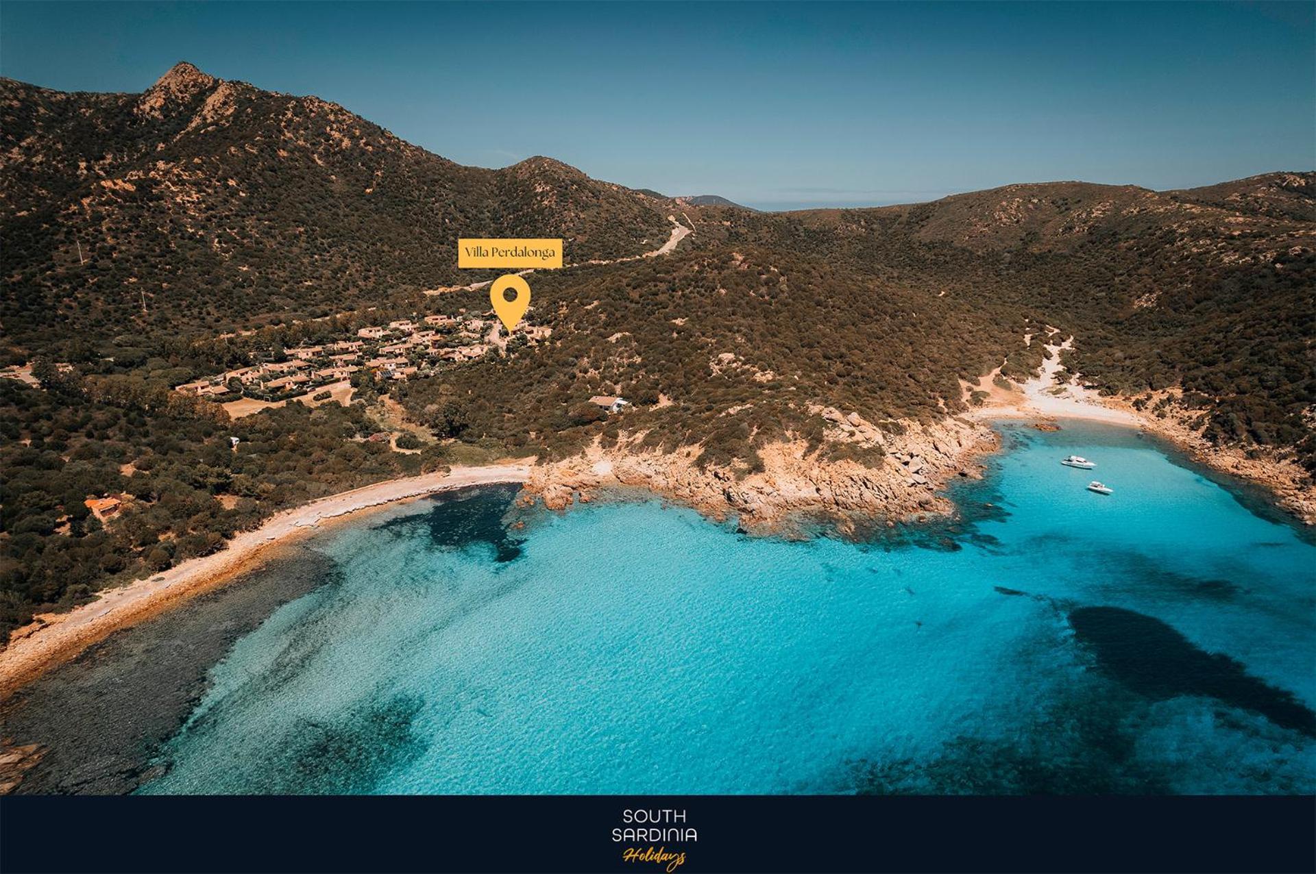 טאולאדה Villa Perdalonga, Vista Mare Sea View Tuerredda מראה חיצוני תמונה